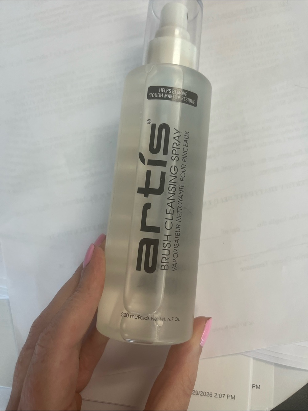 Artis Brush Cleanser- Clear Bottle